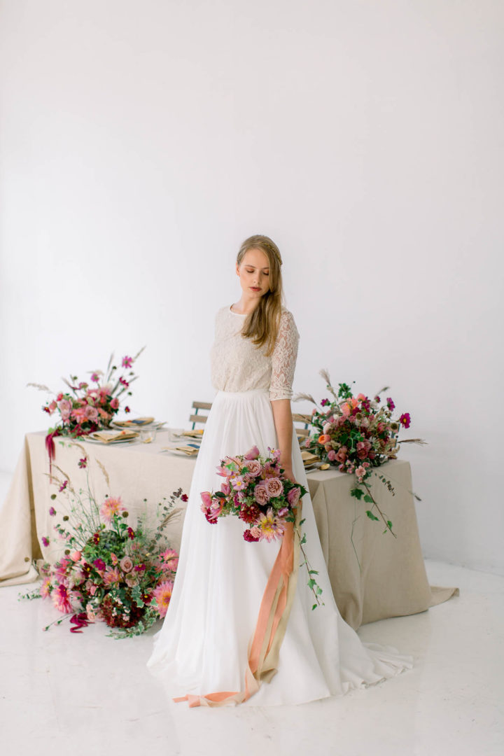 dzikie bukiety ślubne