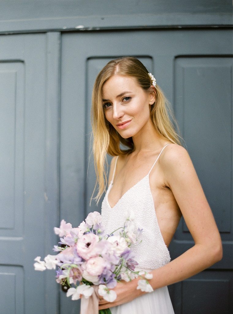 bukiet ślubny do sukni agaty wojtkiewicz, cuda mecyje atelier