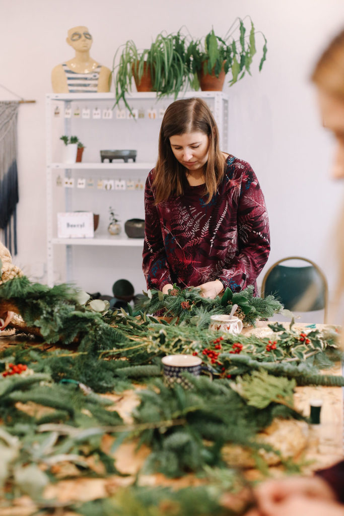 jak zrobić świąteczny wianek